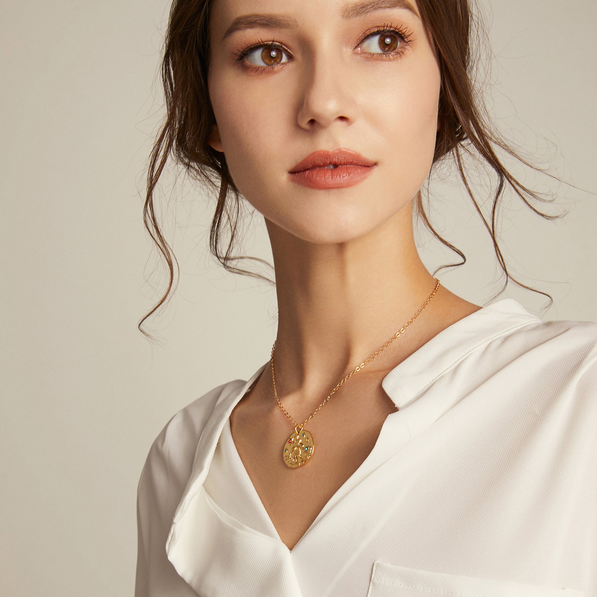 Zodiac Baroque Necklace - Leo