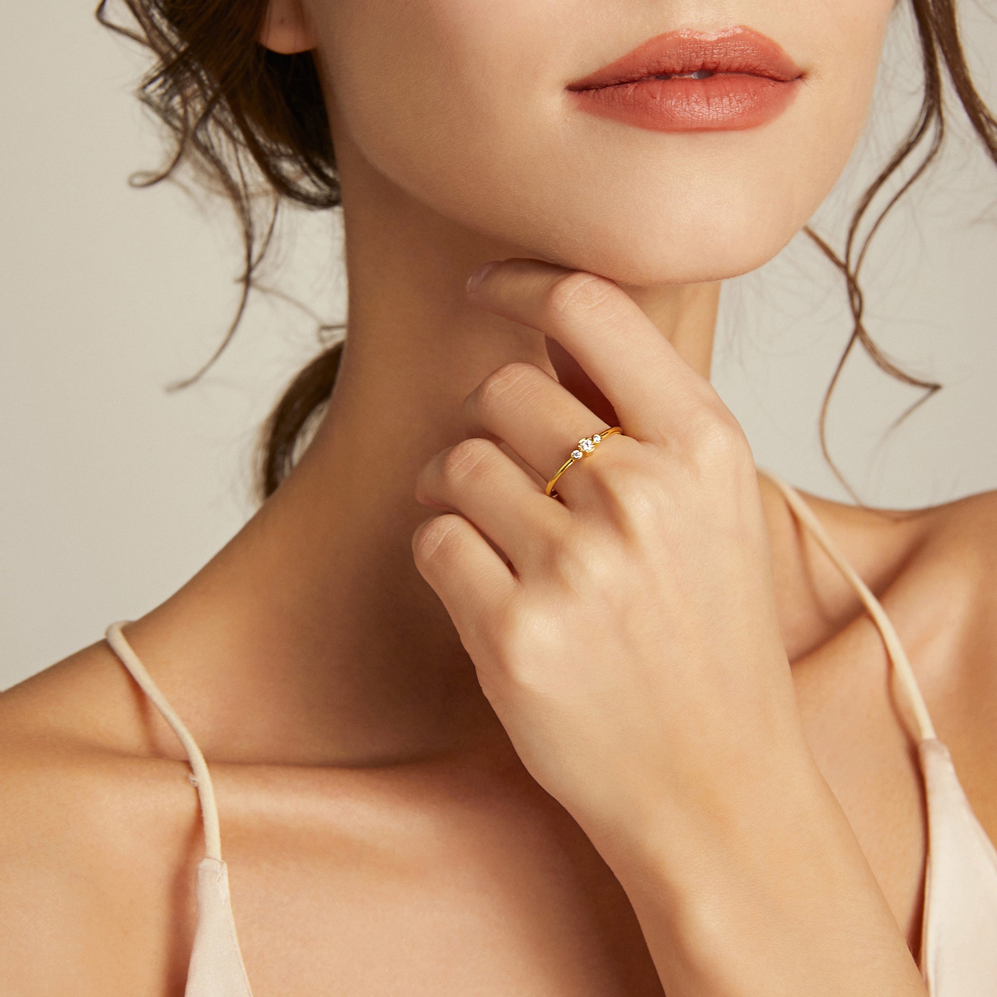 Love. Hope. Faith. Ring - Rose Gold