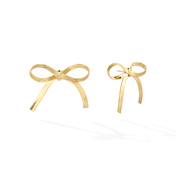 Ruban de Soie Earrings - Yellow Gold