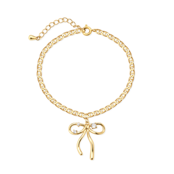 Voile Flottant Rubané Bracelet - Yellow Gold