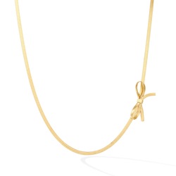 Ruban de Soie Choker Necklace - Yellow Gold