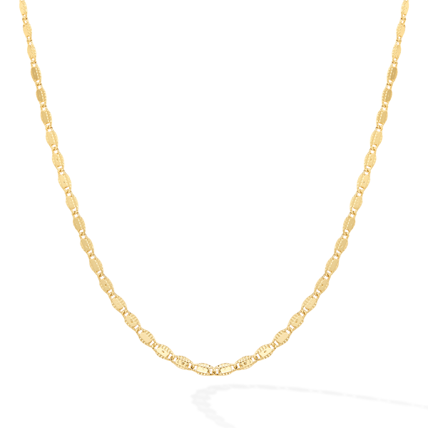 Satin et Dentelle Necklace - Yellow Gold