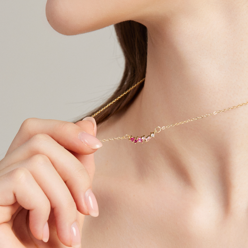 Small discount ruby necklace