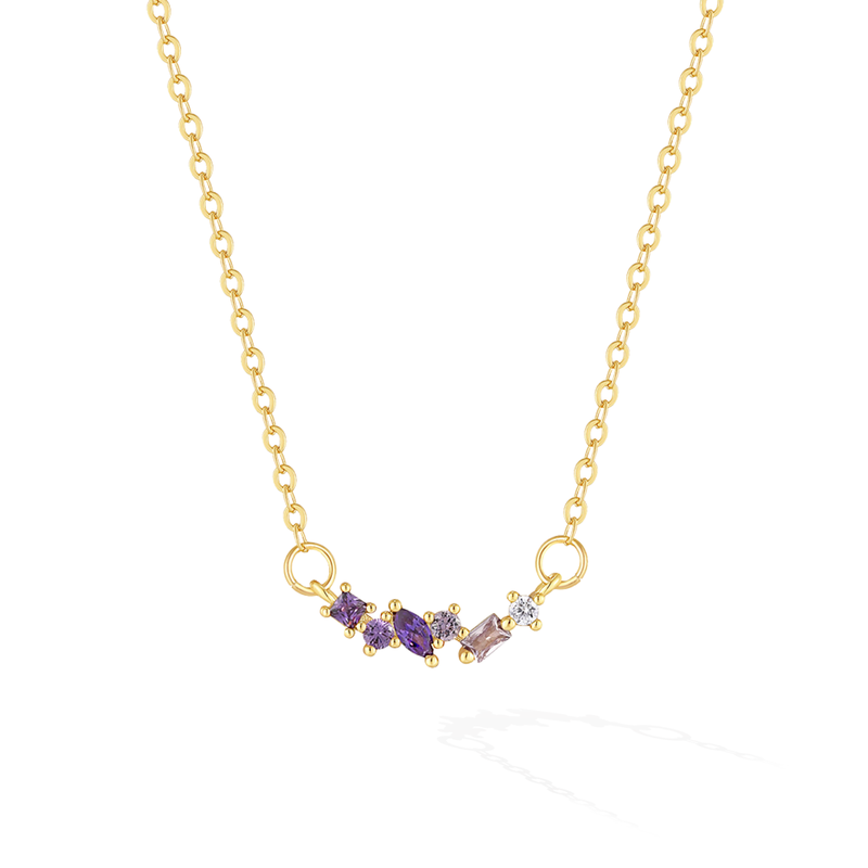 Birthstone february necklace deals