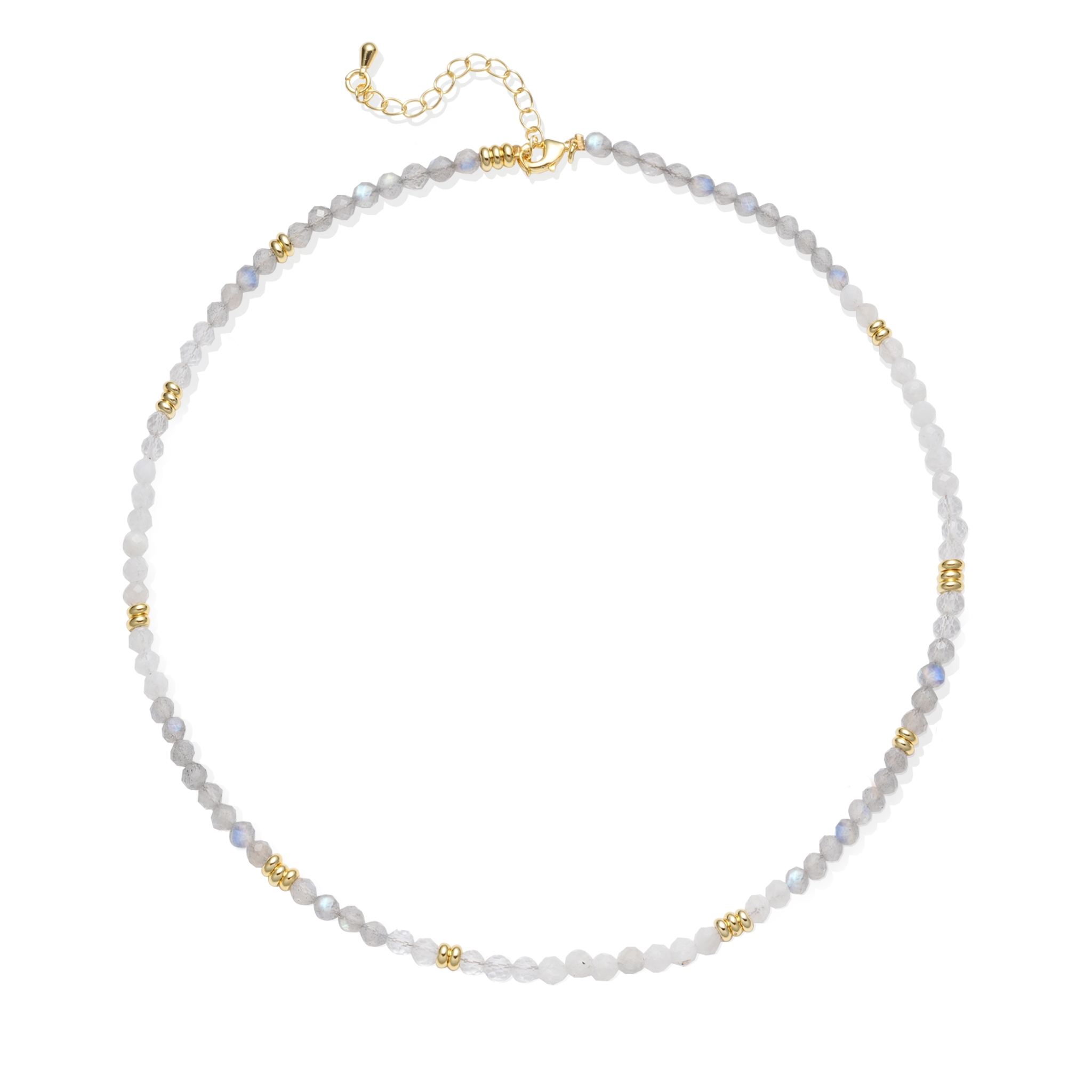 Horizon Glow Beaded Necklace - Labradorite