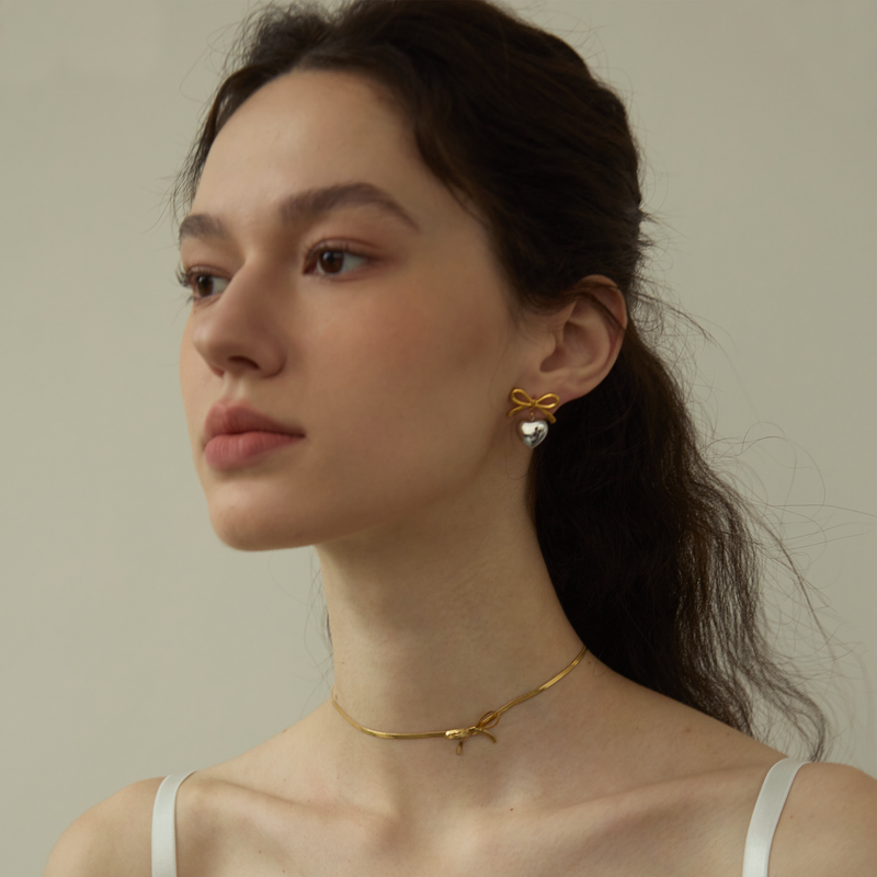 Ruban de Soie Choker Necklace - Yellow Gold