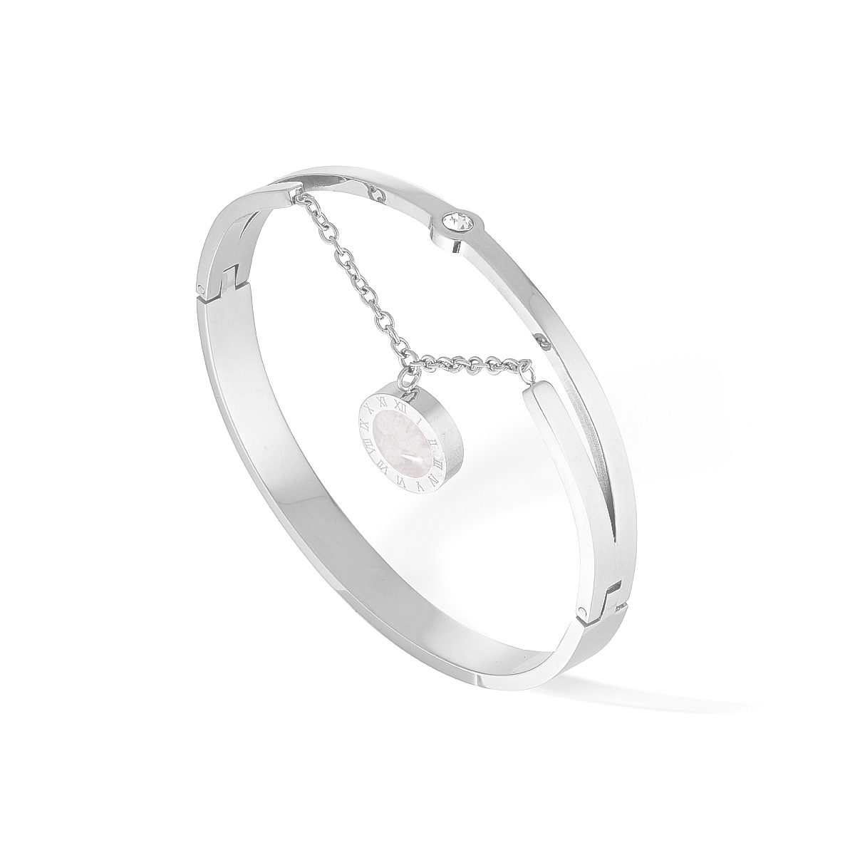 Artemis & Luna Bangle - Silver