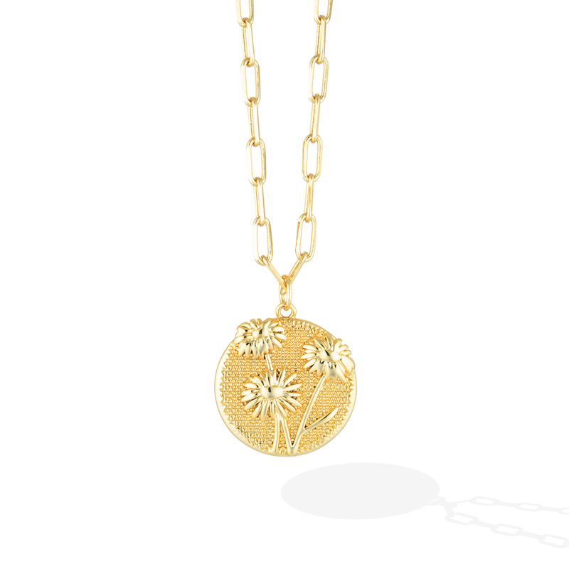 April Birthflower Necklace - Dazzling Daisy