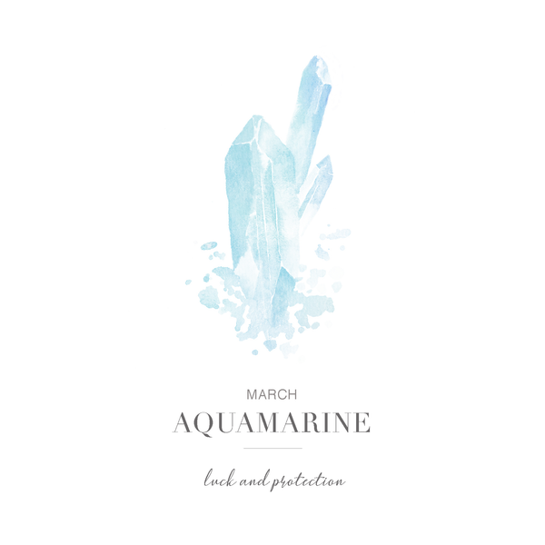 Calm the Sea - March Birthstone Ring (Aquamarine)
