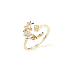 Astra Galaxy Ring - Yellow Gold