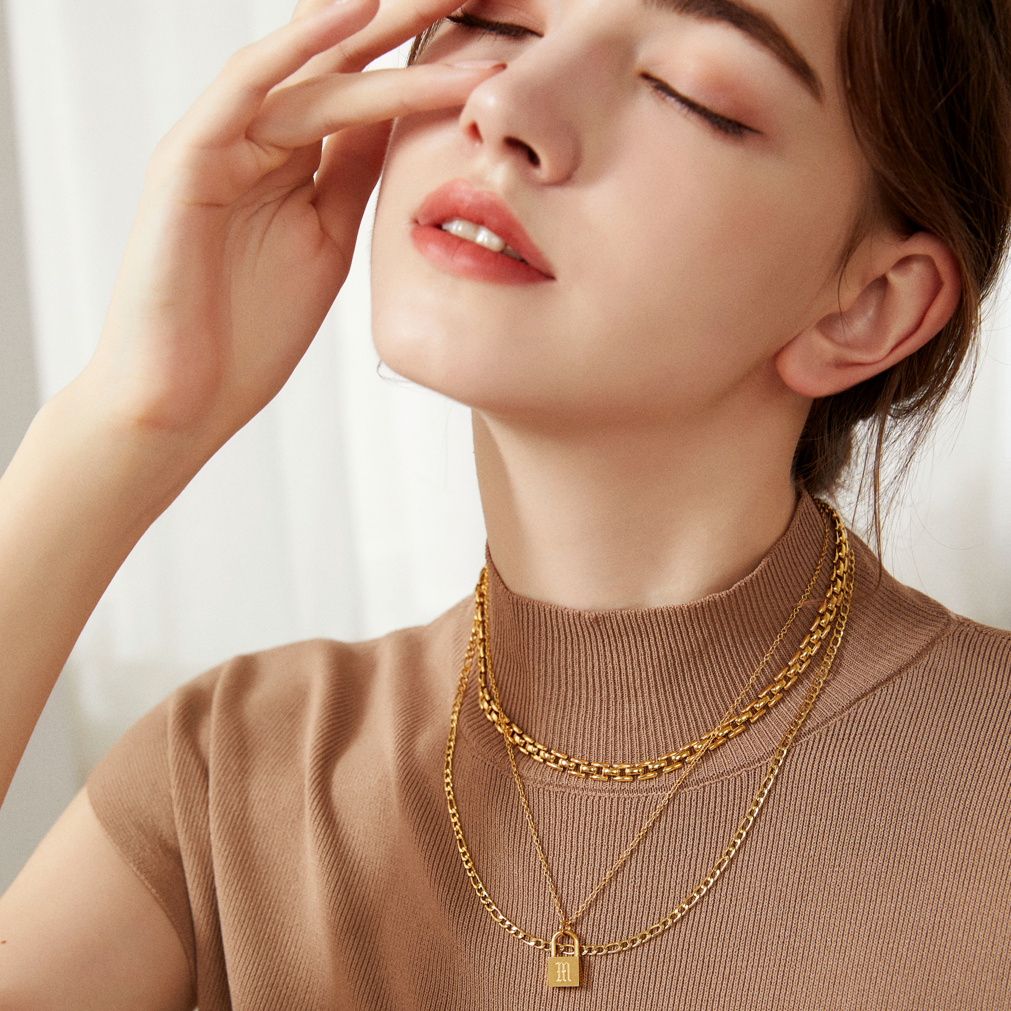 Hebe Chain Necklace - Yellow Gold