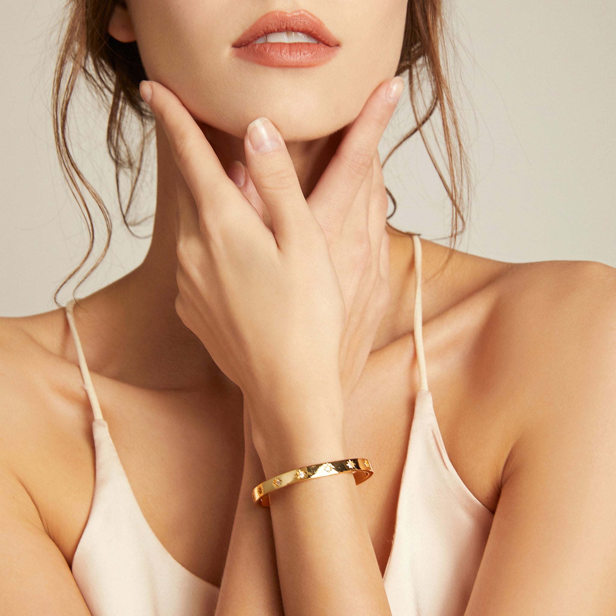 Celestial Constellation Cuff - Yellow Gold