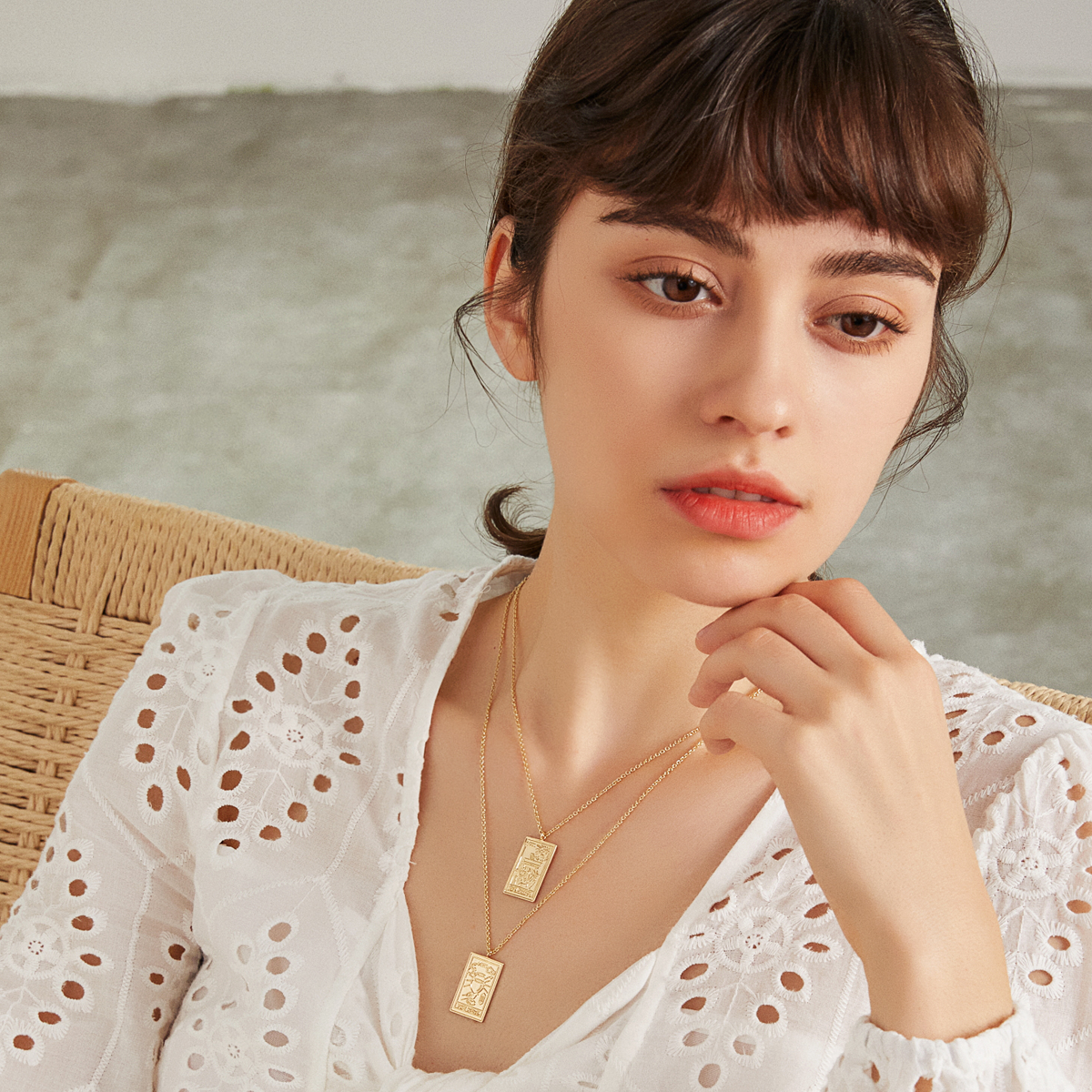 The Coffee Club Tarot Card Necklace