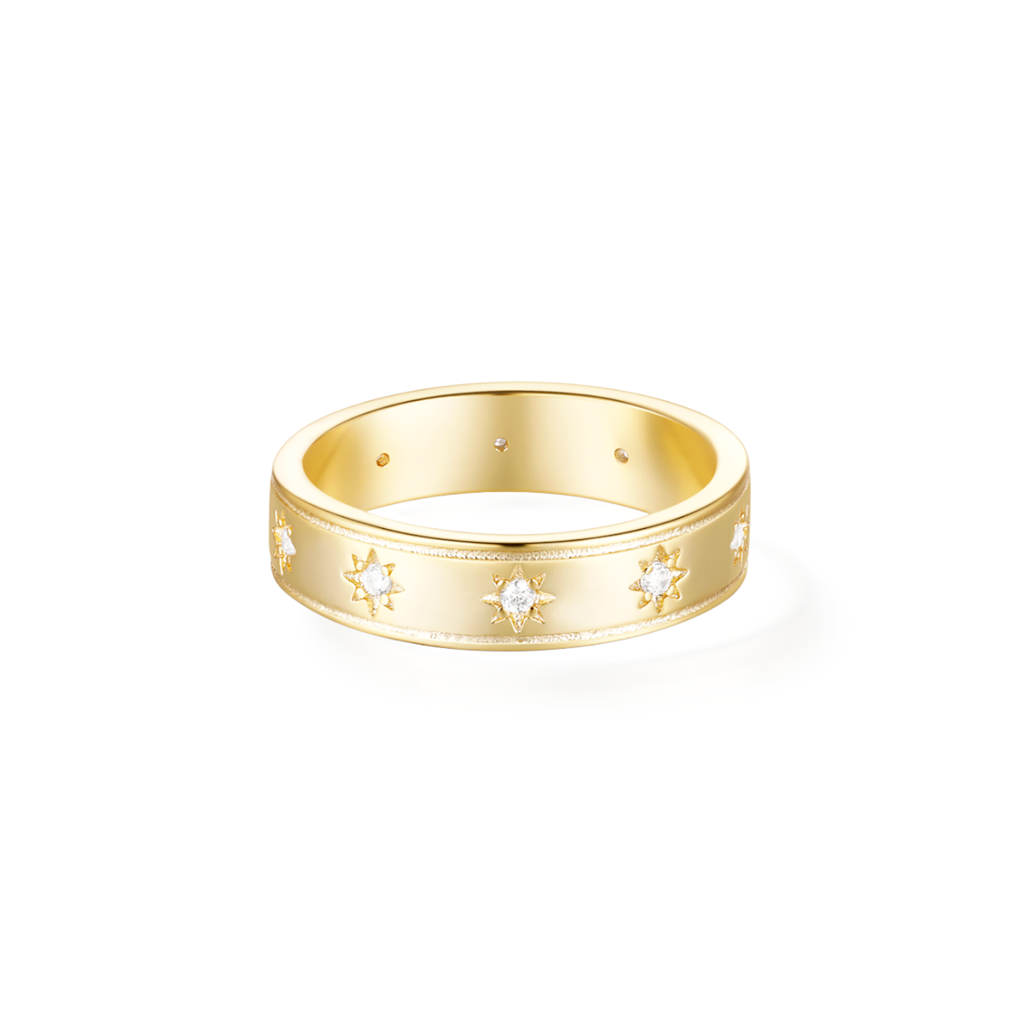 Comet Constellation Ring - Yellow Gold