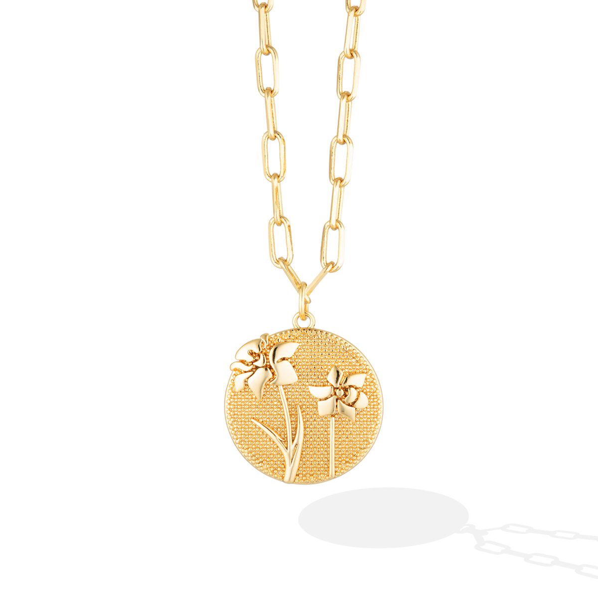 December Birthflower Necklace - Dainty Daffodil