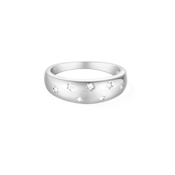 Radiance Starlit Dome Ring - Silver