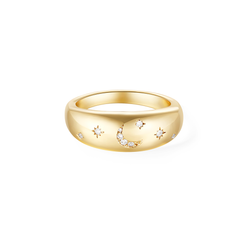 Radiance Galactic Dome Ring - Yellow Gold