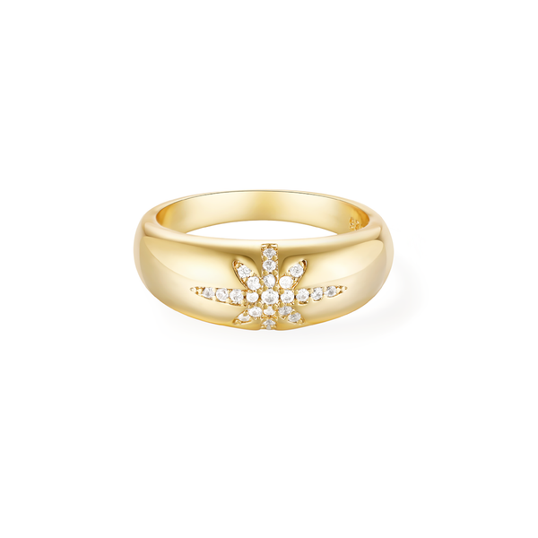 Radiance Supernova Dome Ring - Yellow Gold