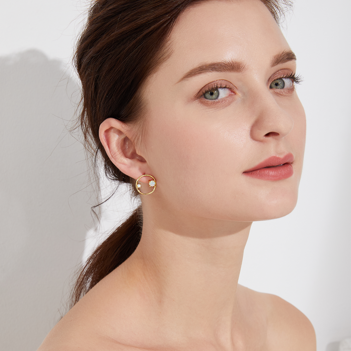 Ring of Jewels Earrings - Silver