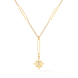 Starlight Lariat Necklace - Yellow Gold