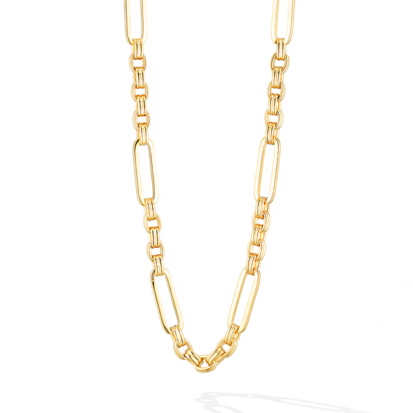 Athena Link Necklace - Yellow Gold