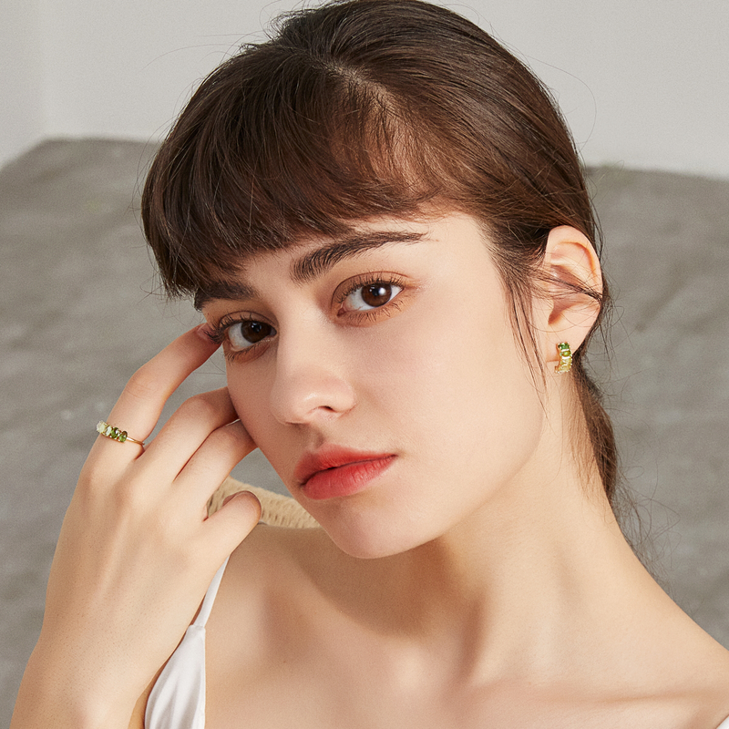 Wellbeing of the Spirit August Birthstone Earrings Peridot