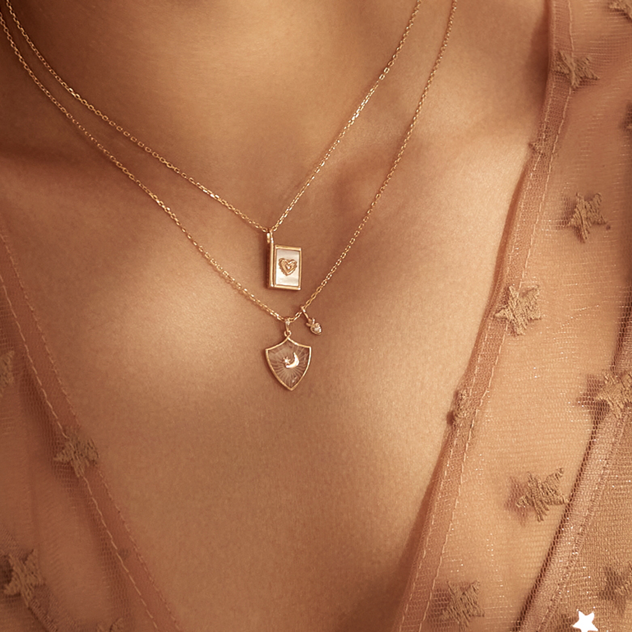 Moonlight Shield Necklace