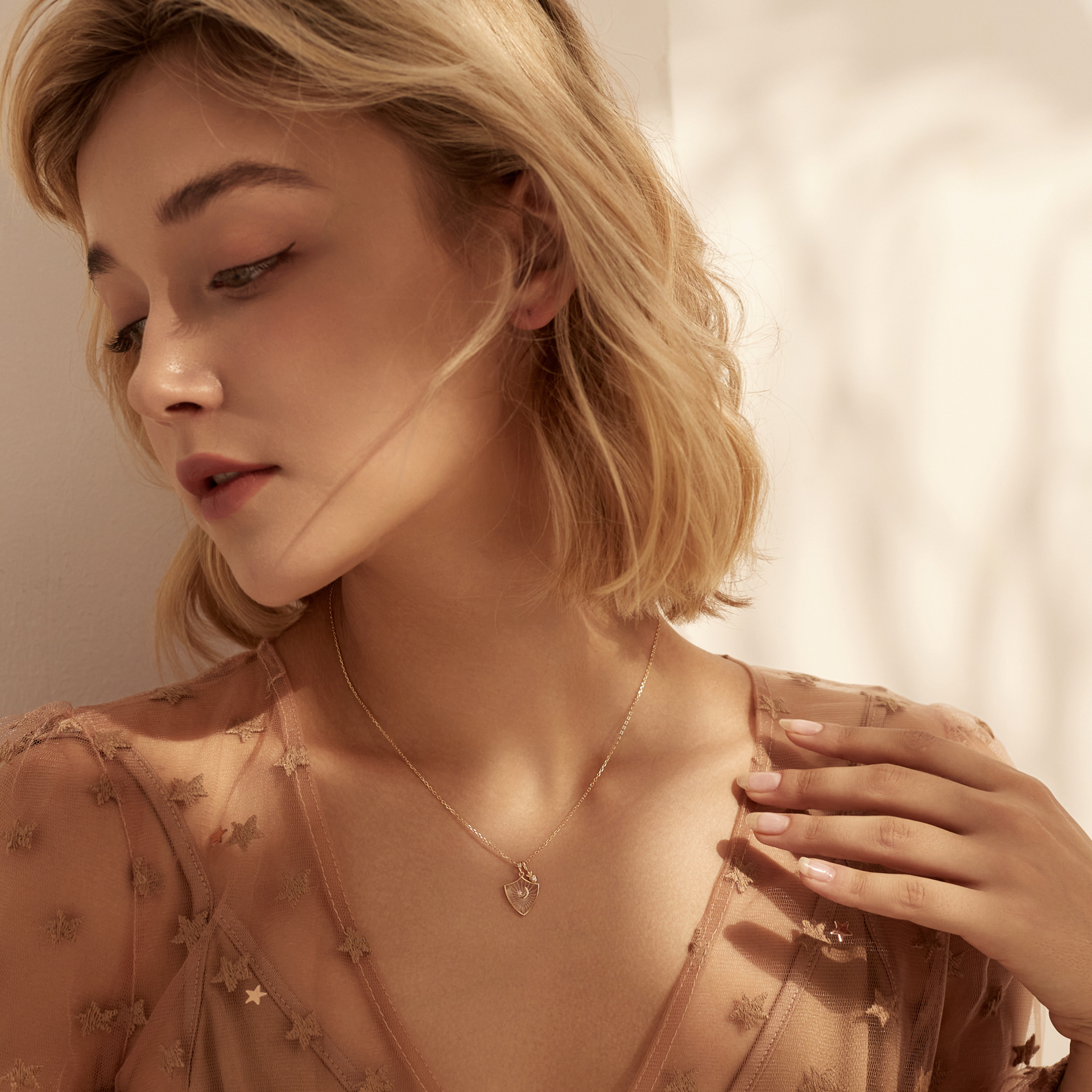 Moonlight Shield Necklace