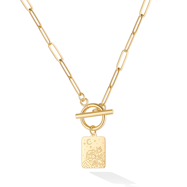 Moonlight Bloom Necklace - Yellow Gold