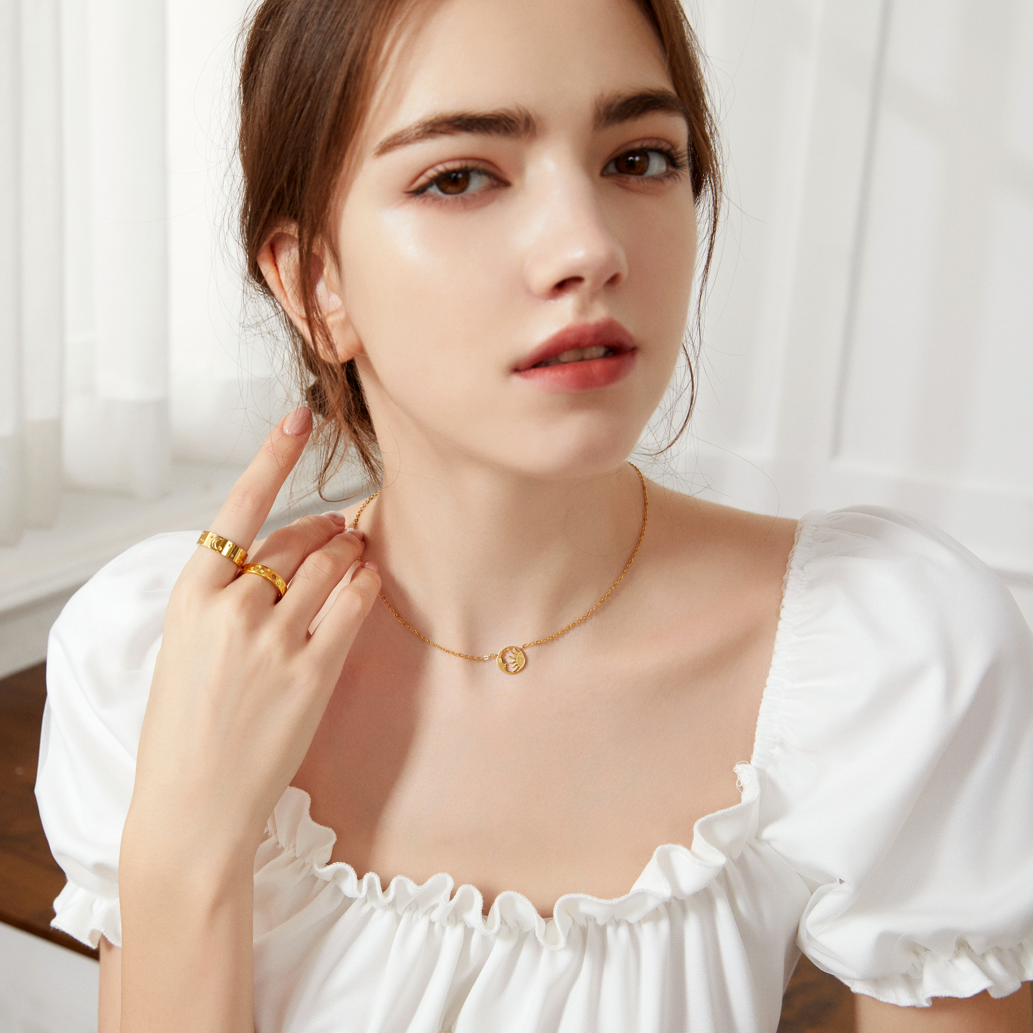 Selenelion Necklace - Silver