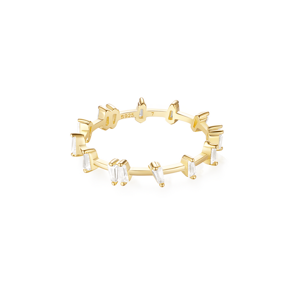 Divine Eternity Baguette Ring - Yellow Gold