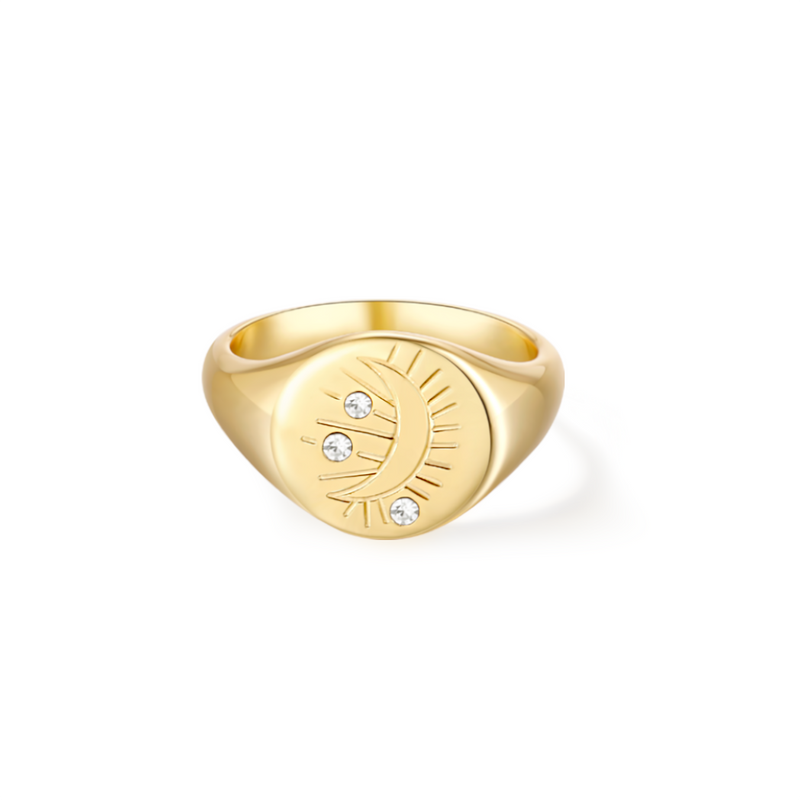 Over The Moon Ring - Yellow Gold