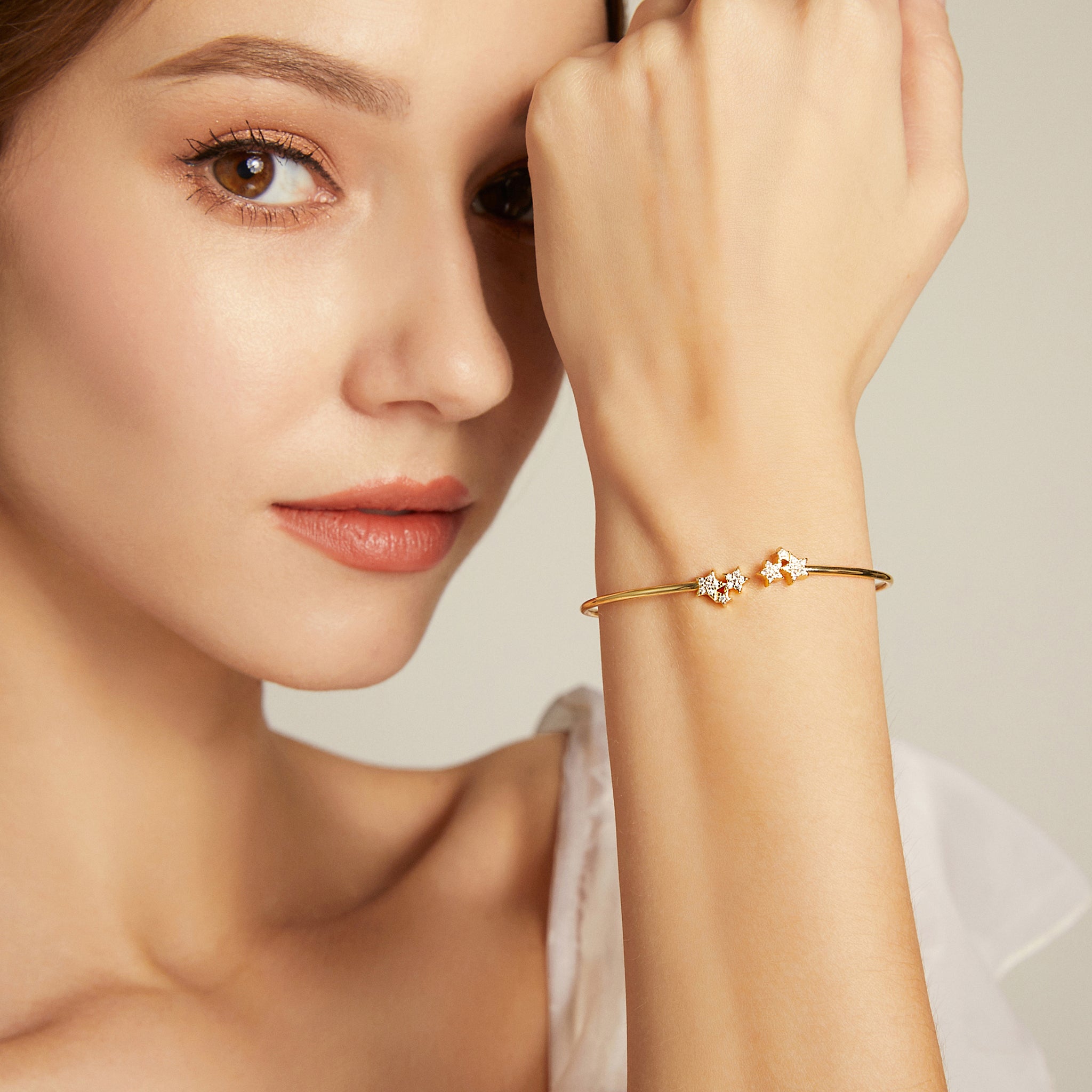 Petite Estelle Cuff - Yellow Gold