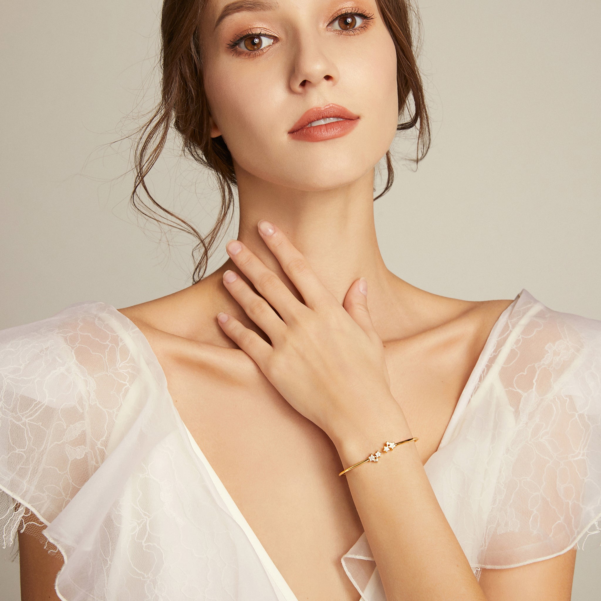 Petite Estelle Cuff - Yellow Gold