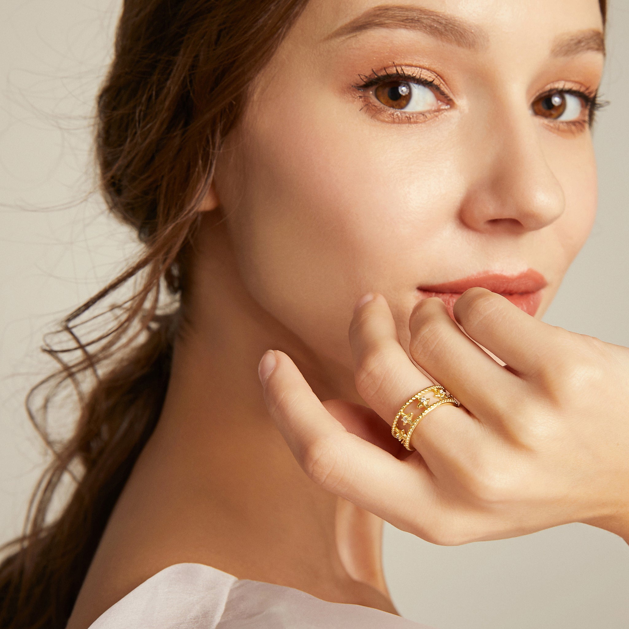 Star Crossed Ring - Yellow Gold