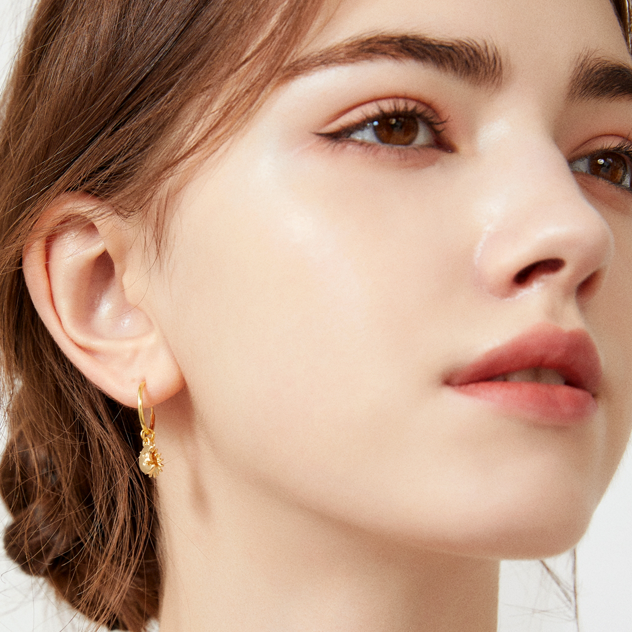 Selenelion Huggies - Yellow Gold