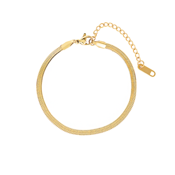 The 5th Avenue Snake Chain Bracelet - Yellow Gold
