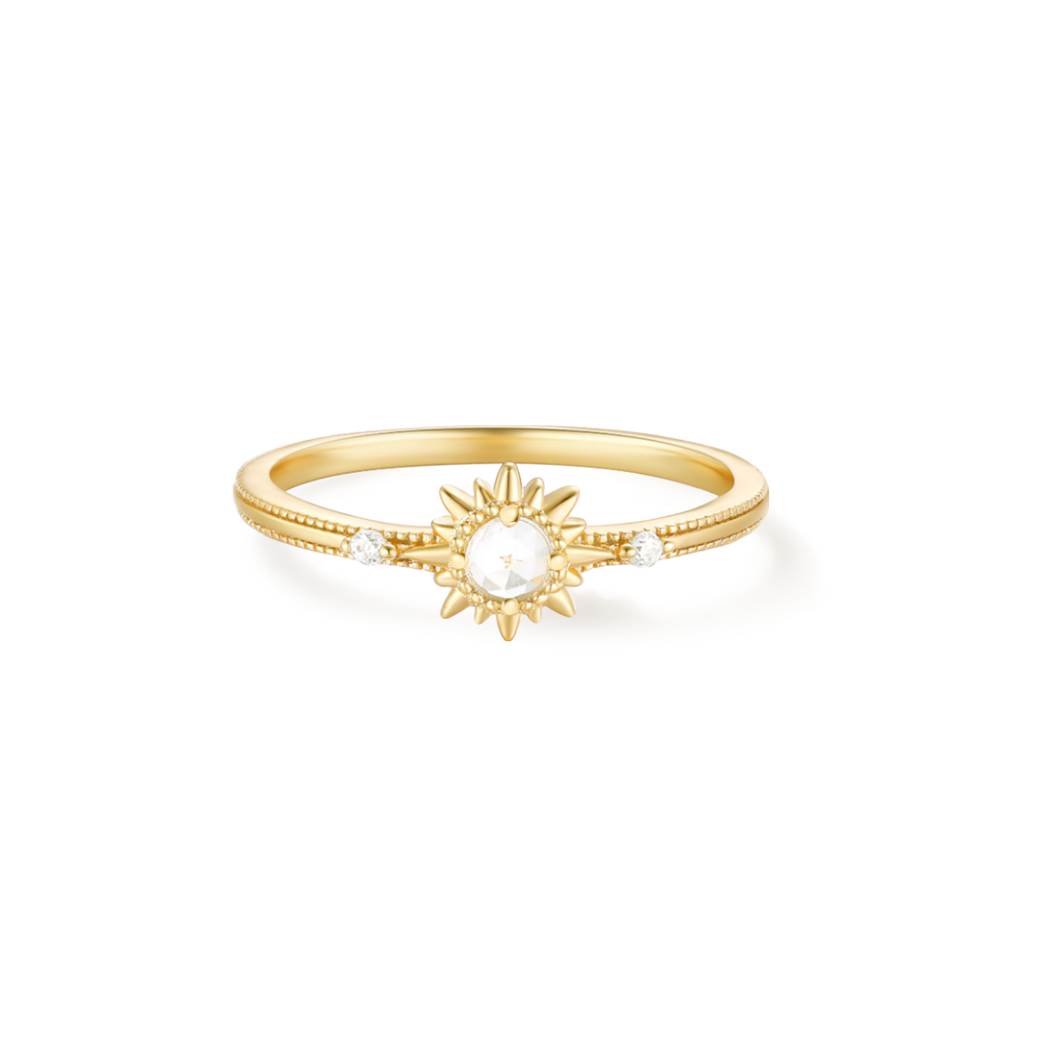 Solaris Satellite Ring - Yellow Gold