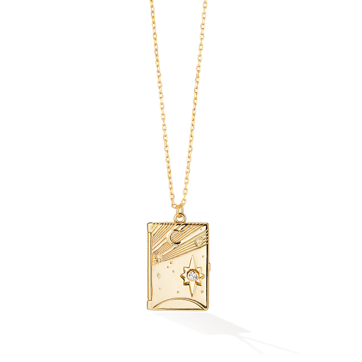 Nocturne in Gold Booklet Necklace