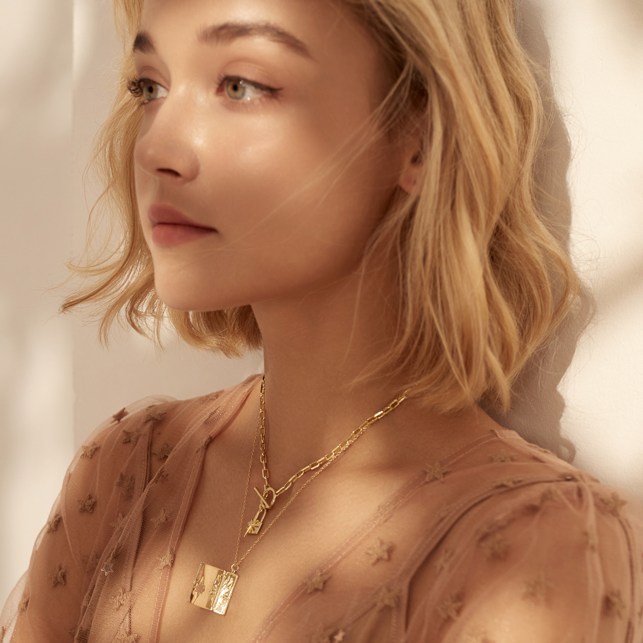 Nocturne in Gold Booklet Necklace