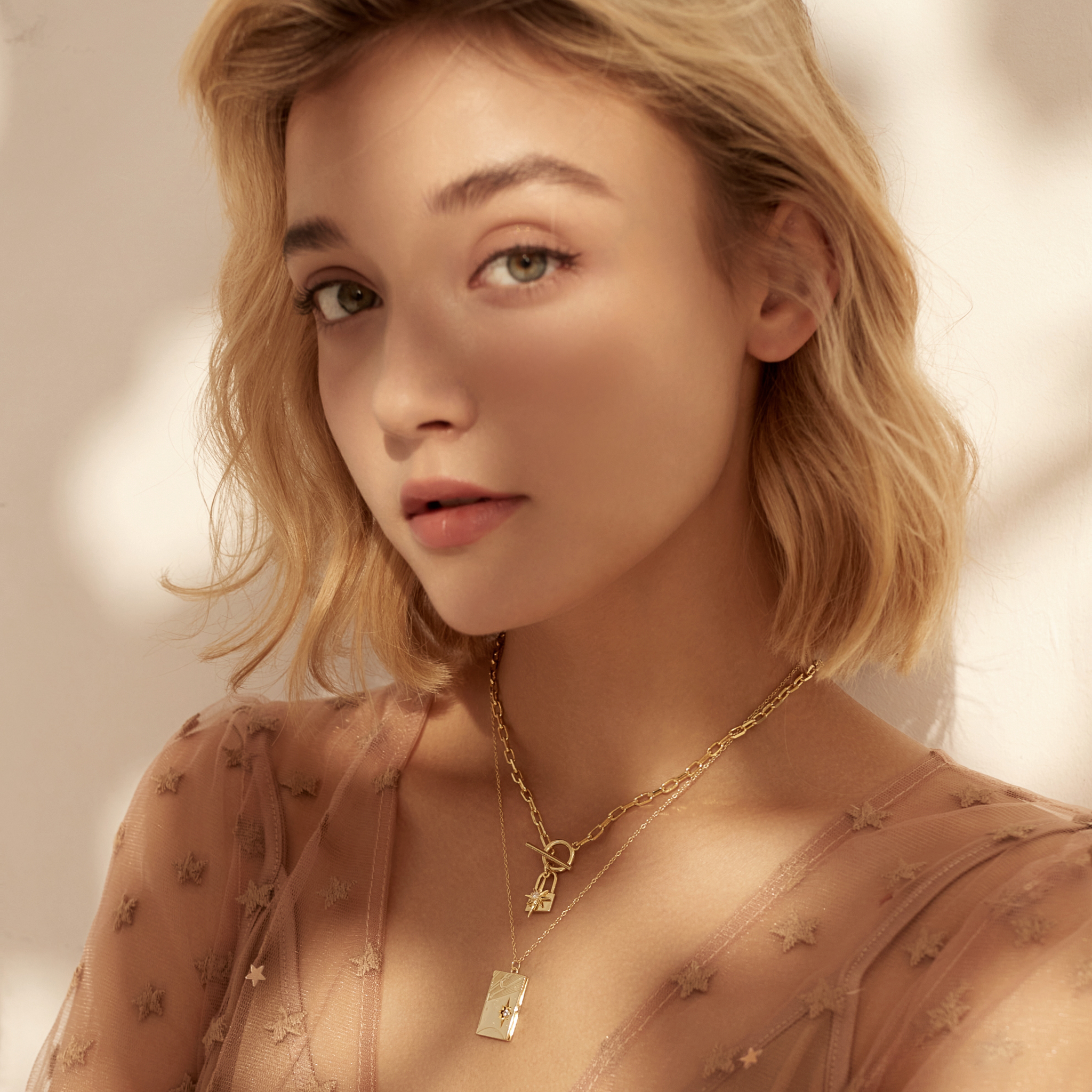 Nocturne in Gold Booklet Necklace