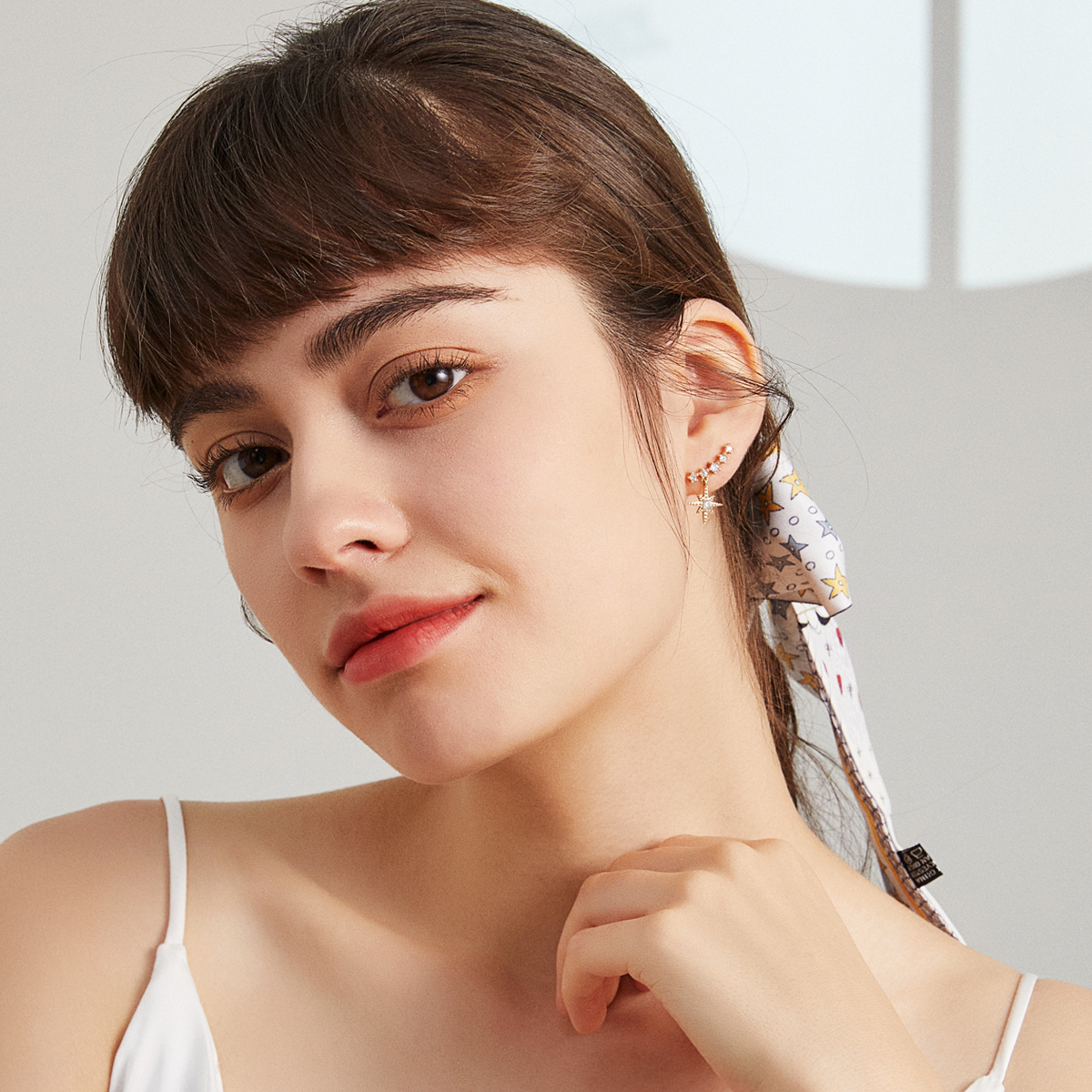 Nebula Cloud Climber Earrings - Silver