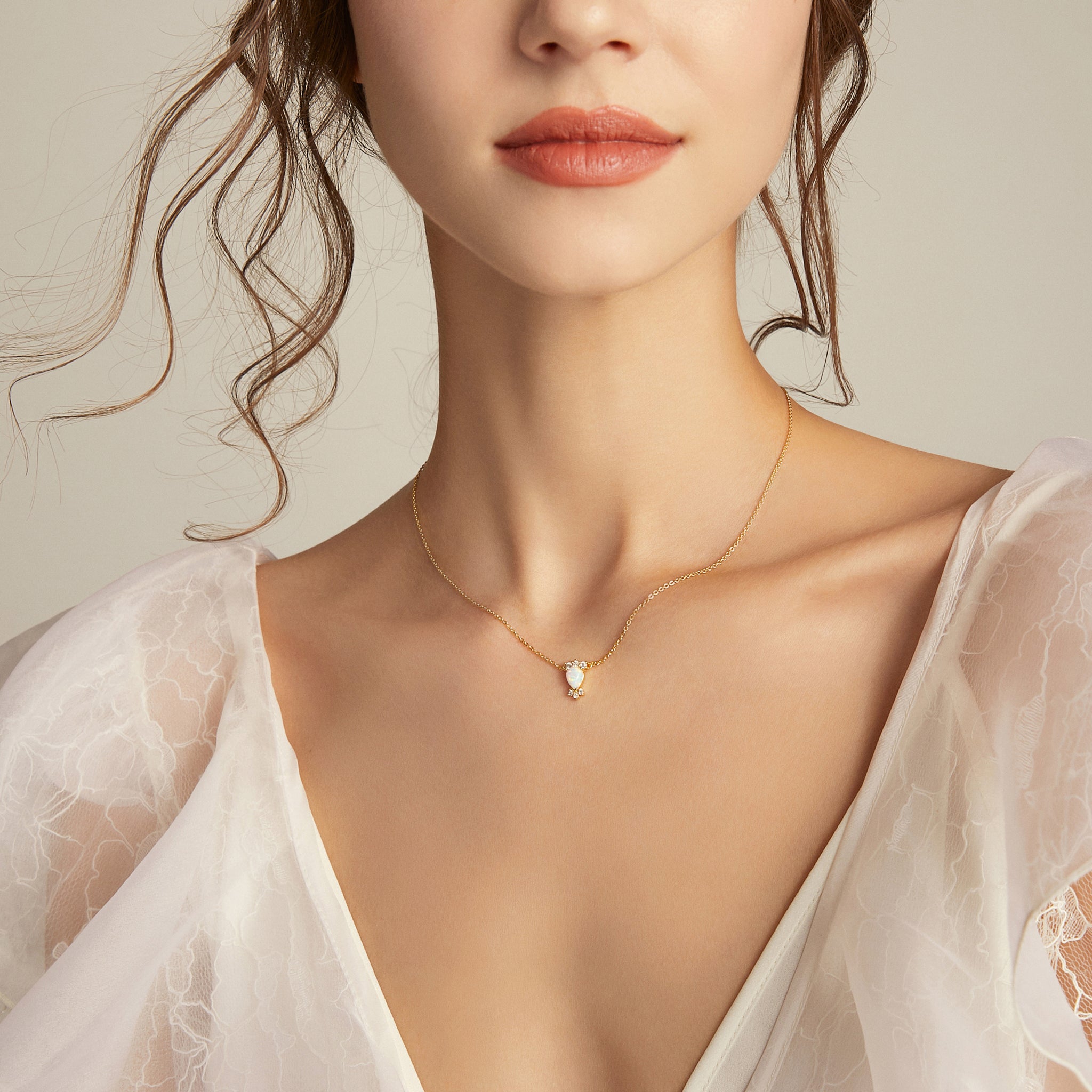 Teardrop of Aphrodite Necklace - Silver