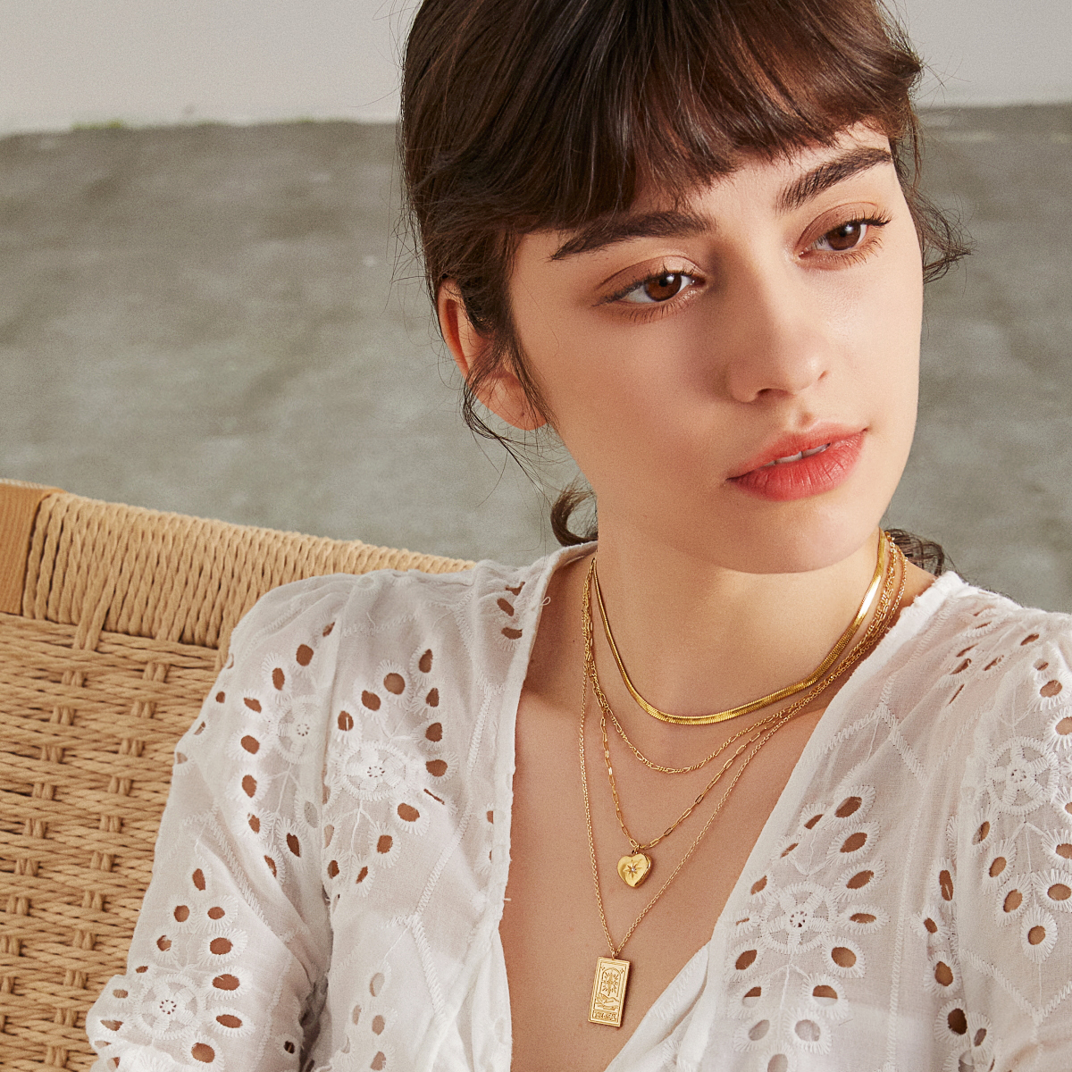 LoveHeart Necklace - Yellow Gold