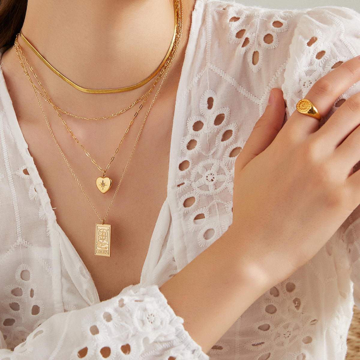 The Starry Sky Tarot Card Necklace