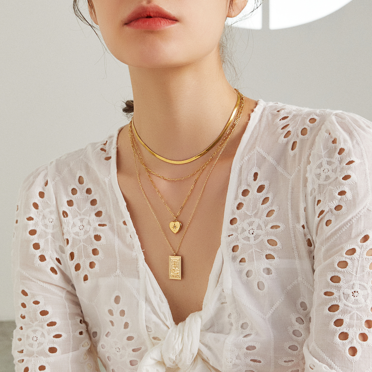 LoveHeart Necklace - Yellow Gold