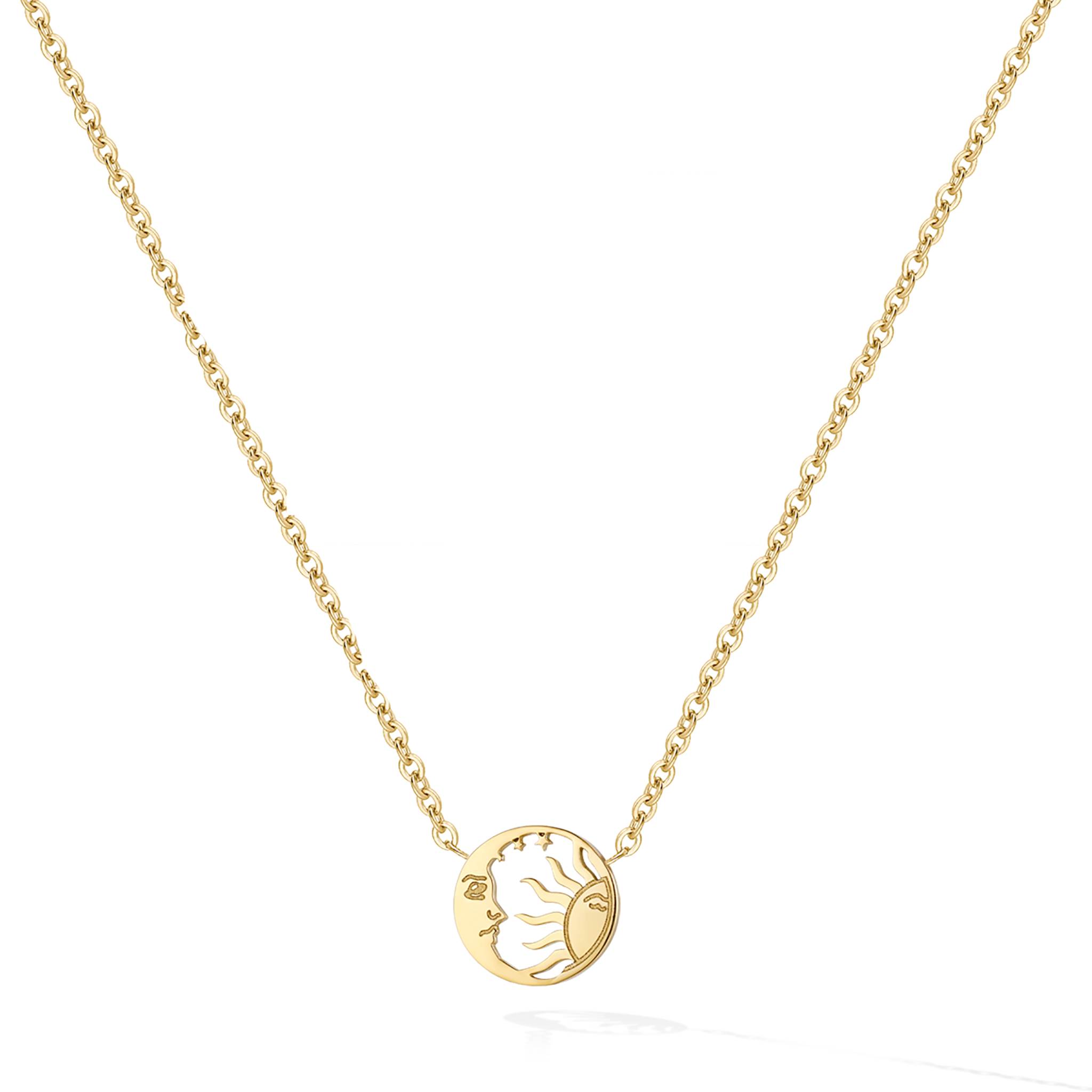 Selenelion Necklace - Yellow Gold