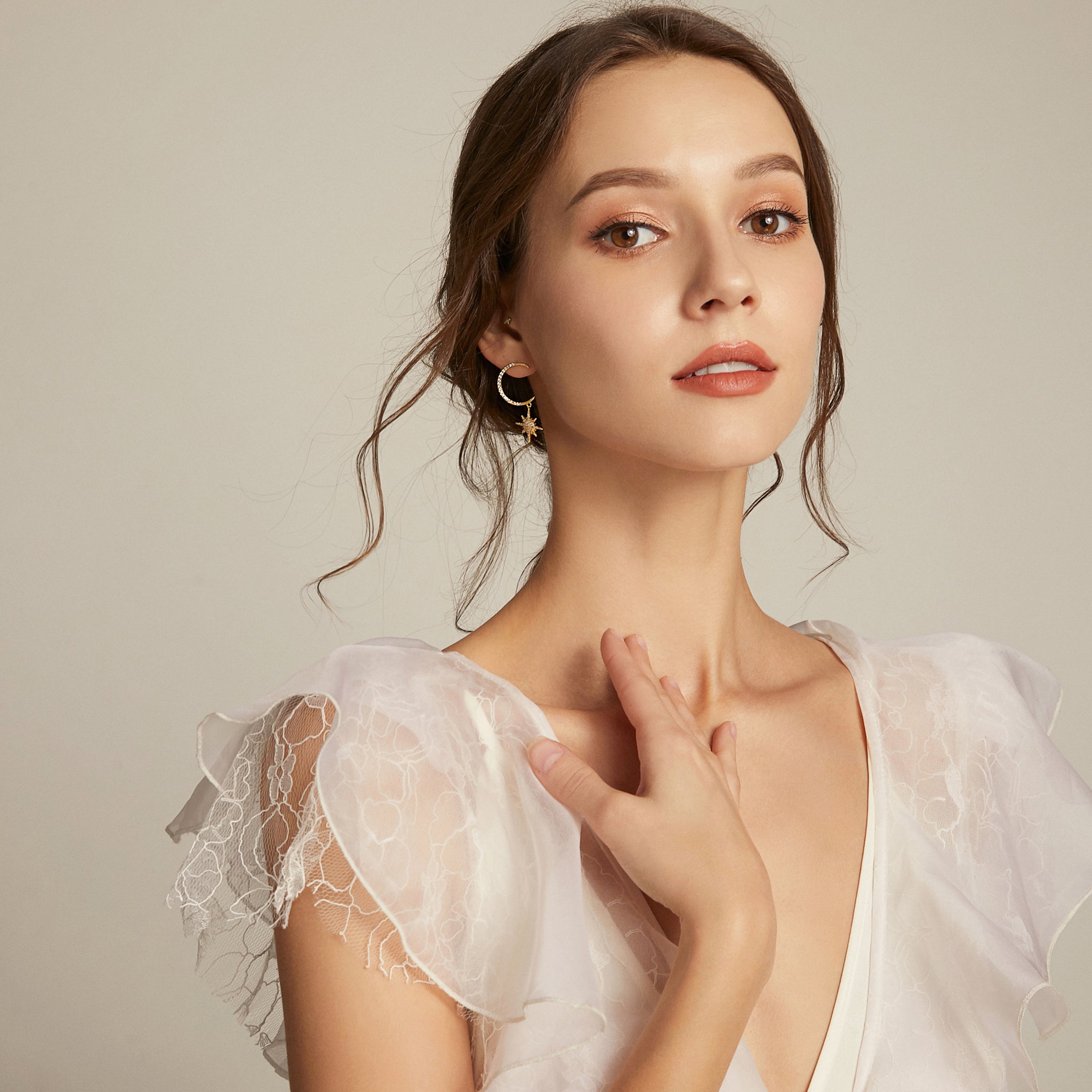 Milky Way Voyage Earrings - Rose Gold