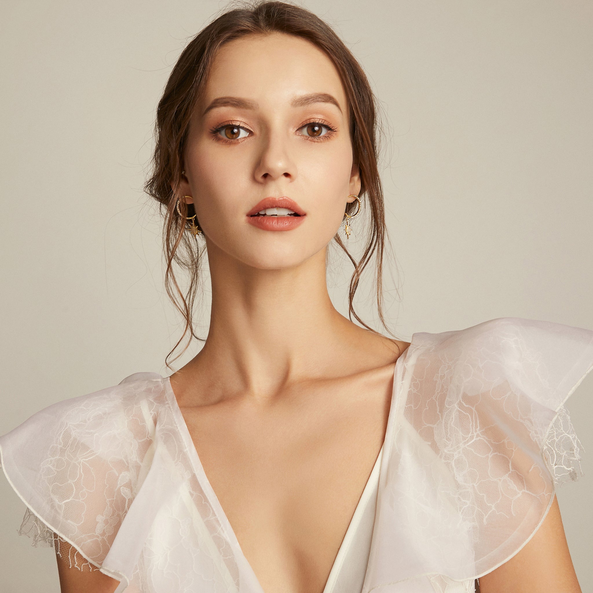 Milky Way Voyage Earrings - Rose Gold