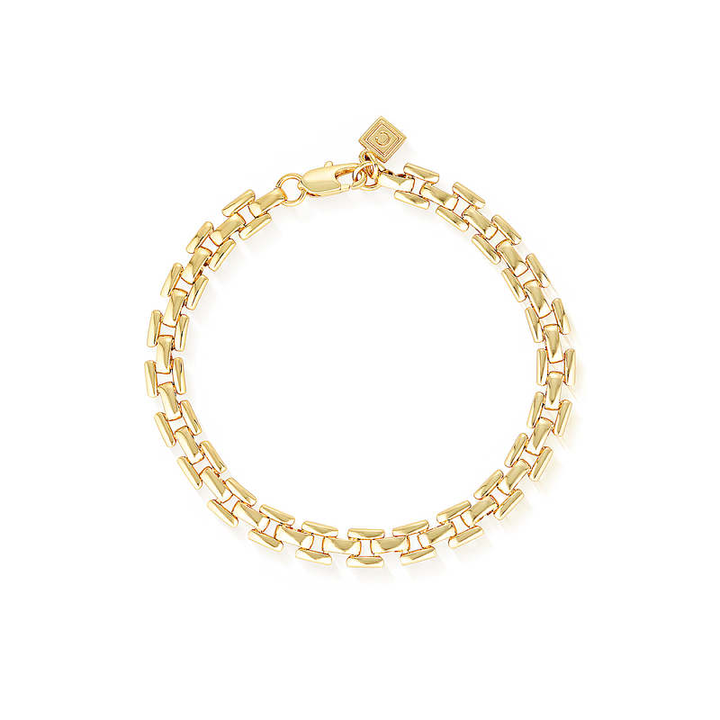 Bel Air Flat Chain Bracelet - Yellow Gold